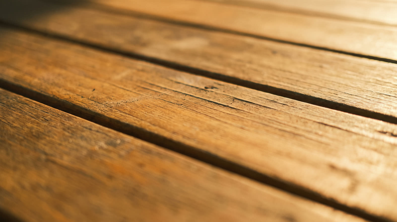 Garapa hardwood decking close-up